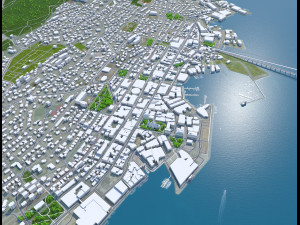 Tromso city Norway 40km 3D-Modell