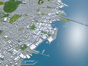 Tromso city Norway 40km 3D-Modell