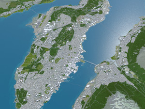 Tromso city Norway 40km 3D-Modell