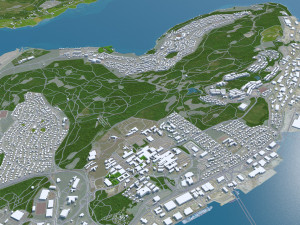 Tromso city Norway 40km 3D-Modell