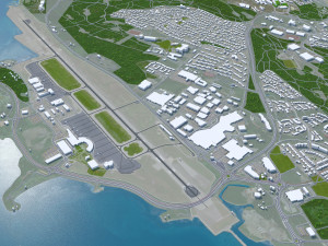 Tromso city Norway 40km 3D-Modell