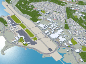 Tromso city Norway 40km 3D-Modell