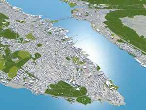 Tromso city Norway 40km 3D-Modell