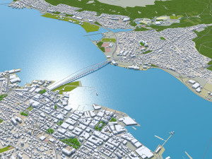 Tromso city Norway 40km 3D-Modell