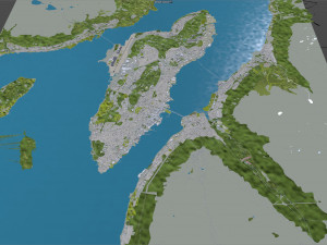 Tromso city Norway 40km 3D-Modell