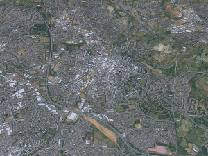 Walsall city United Kingdom 30km 3D 모델