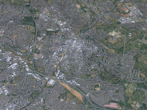 Walsall city United Kingdom 30km 3D Model
