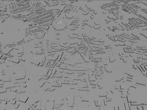 Wolverhampton city United Kingdom 30km 3D Model