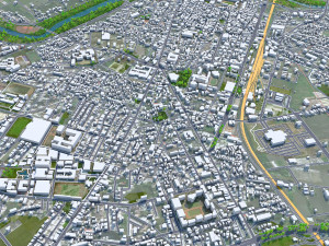 Yilan Full County Taiwan 50km 3D Model