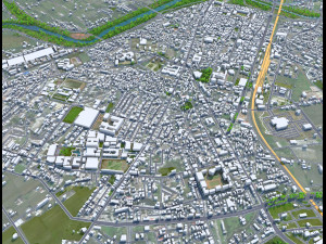 Yilan Full County Taiwan 50km Modelo 3D