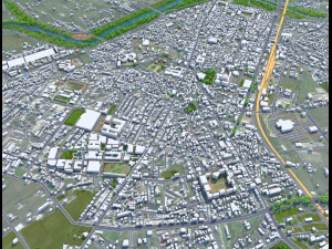 Yilan Full County Taiwan 50km 3D Model
