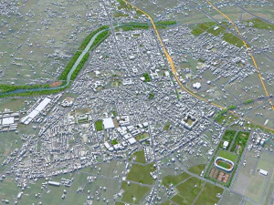 Yilan Full County Taiwan 50km 3D Model
