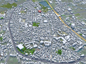 Yilan Full County Taiwan 50km Modelo 3D