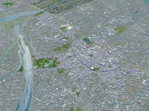 Yilan Full County Taiwan 50km 3D Model
