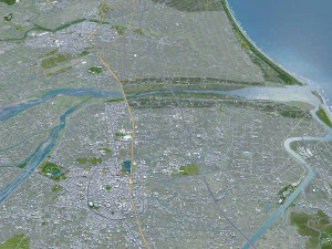 Yilan Full County Taiwan 50km 3D Model