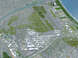 Yilan Full County Taiwan 50km 3D Model