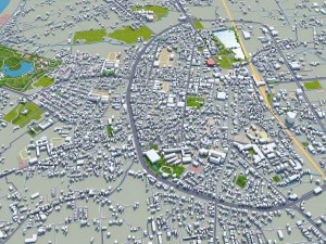 Yilan Full County Taiwan 50km 3D Model