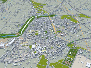 Yilan Full County Taiwan 50km Modelo 3D