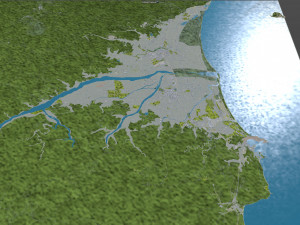 Yilan Full County Taiwan 50km Modelo 3D