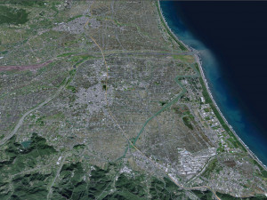 Yilan Full County Taiwan 50km Modelo 3D