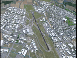 Aberdeen Airport 10km 3D Model