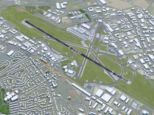 Aberdeen Airport 10km 3D Model