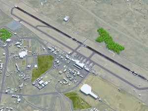 Abha Airport 10km 3D-Modell