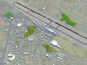 Abha Airport 10km Modelo 3D