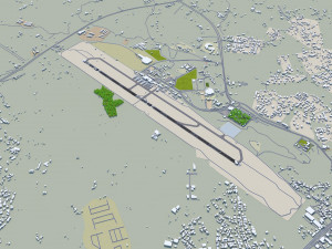 Abha Airport 10km Modelo 3D