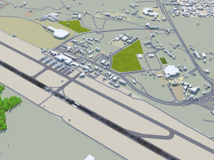 Abha Airport 10km Modelo 3D