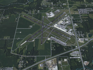 Abraham Lincoln Capital Airport Springfield 10km Modello 3D
