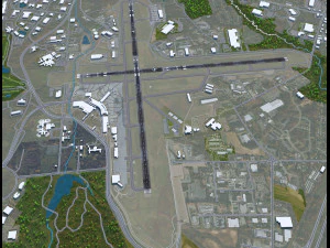 Albany Airport 10km 3D Model