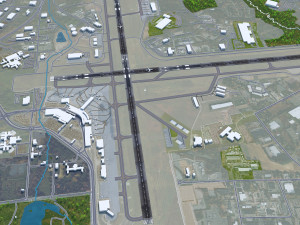Albany Airport 10km 3D 模型