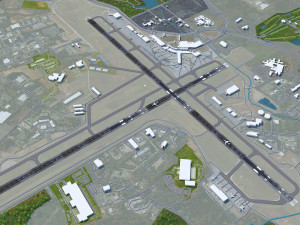 Albany Airport 10km 3D 模型