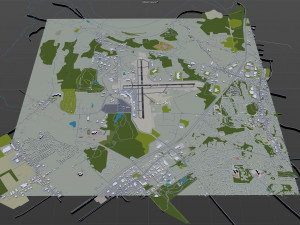 Albany Airport 10km 3D 模型