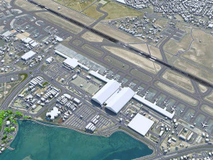 Aeroporto do Bahrein 10 km Modelo 3D