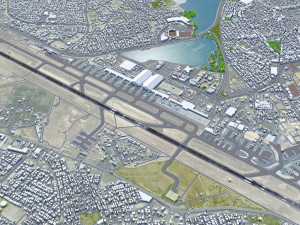 Bahrain Airport 10km Model 3D