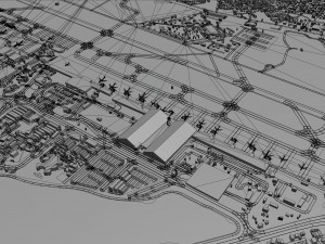 Bahrain Airport 10km Model 3D