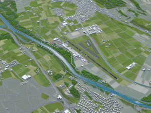 Bern Airport 10km Modèle 3D
