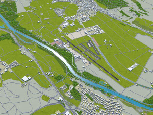 Bern Airport 10km Modèle 3D