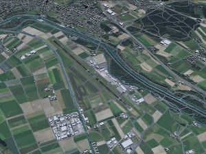 Bern Airport 10km Modèle 3D