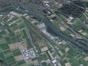Bern Airport 10km 3D Model