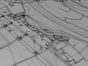 Bern Airport 10km 3D Model