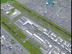 Bogota EL Dorado Airport 10km Model 3D