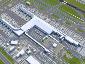 Bogota EL Dorado Airport 10km Model 3D