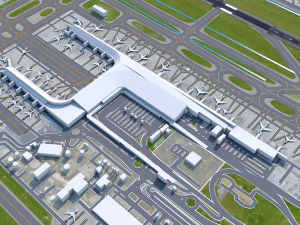 Bogota EL Dorado Airport 10km 3D Model