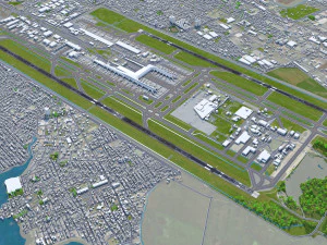 Bogota EL Dorado Airport 10km 3D Model