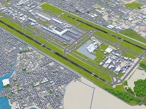 Bogota EL Dorado Airport 10km Model 3D