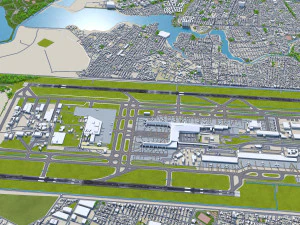 Bogota EL Dorado Airport 10km 3D Model