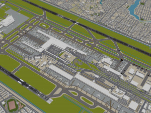 Bogota EL Dorado Airport 10km Model 3D